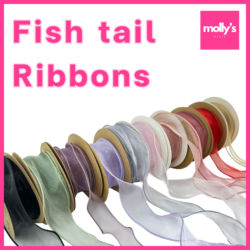 ริบบิ้นผ้าแก้ว ริบบิ้นชีฟอง